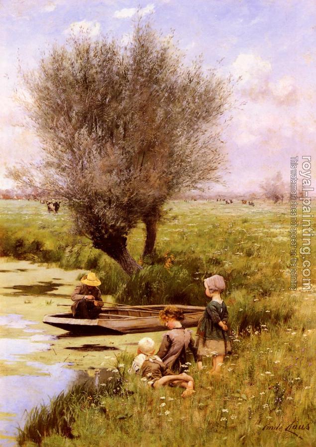 Emile Claus : Afternoon Along The River